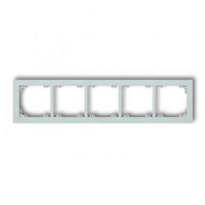 KARLIK DECO Ramka pięciokrotna z tworzywa DECO Pastel Matt lodowy błękit 47DR-5 (47DR-5)