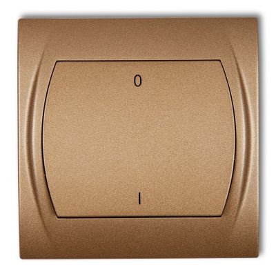 KARLIK LOGO Łącznik dwubiegunowy podświetlany złoty metalik 8LWP-9L (8LWP-9L)