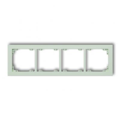 KARLIK DECO Ramka podczwórna z tworzywa DECO Pastel Matt miętowy 46DR-4 (46DR-4)