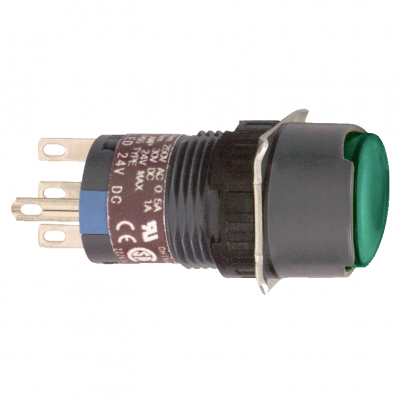 Harmony XB6 Przycisk Podświetlany Zielony Płaski 1 CO 24V DC 16mm Plastikowy XB6EAW3B1P SCHNEIDER (XB6EAW3B1P)