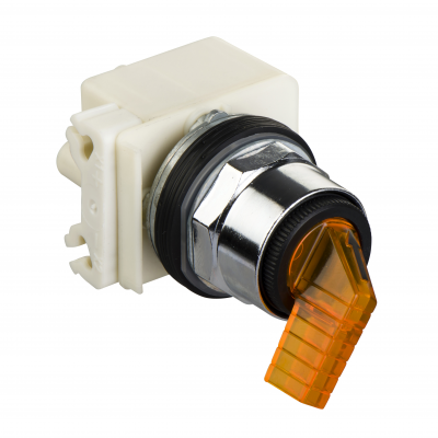 Harmony 9001K Przełącznik podświetlany fi30mm bursztynowy 2 położeniowy ryglowany 24 V AC/DC 9001K11J35LYFA SCHNEIDER (9001K11J35LYFA)