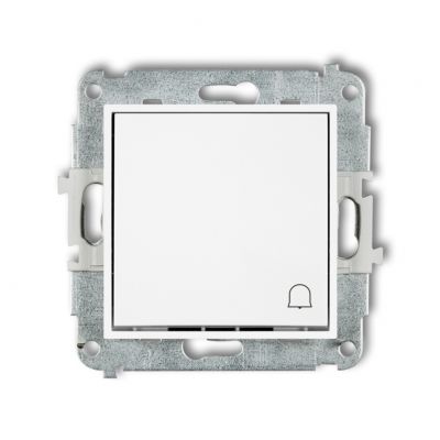 KARLIK MINI Przycisk zwierny /dzwonek/ biały MWP-4 (MWP-4)