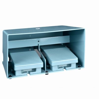 Harmony XPE Łącznik nożny podwójny z osłoną niebieski 2 NO+3 NC metalowy XPEM6210D SCHNEIDER (XPEM6210D)