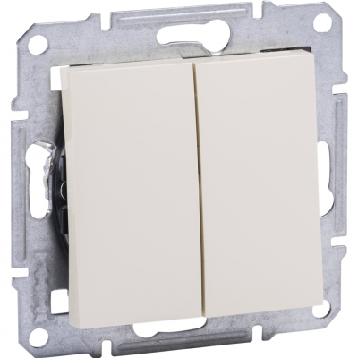 Asfora łącznik podwójny świecznikowy kremowy EPH0301423 SCHNEIDER (EPH0301423)