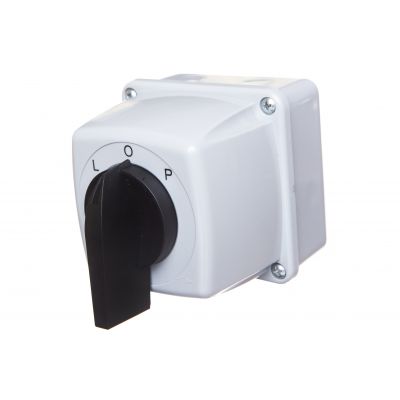 Łącznik krzywkowy L-O-P 16A 3P w obudowie IP65 LUK- 16-43E 951643 ELEKTROMET (951643)