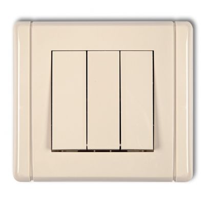KARLIK FLEXI Łącznik potrójny beżowy 1FWP-7 (1FWP-7)