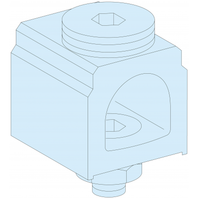 Rozdzielnice PrismaSet złącza 4 sztuk 300mm2 400A LVS07053 SCHNEIDER (LVS07053)
