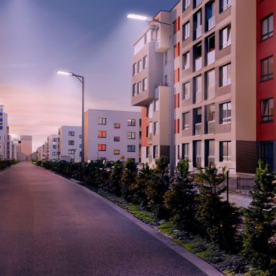 Oprawa uliczna LED 100W 4000K 14000lm z czujnikiem zmierzchu IP65 IK09 STREETOS 2 SPECTRUM (SLI027017NW_PW)