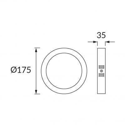 Oprawa sufitowa LED EDOR 12W CCT ciepła/ neutralna/ zimna czarny IDEUS (04760)