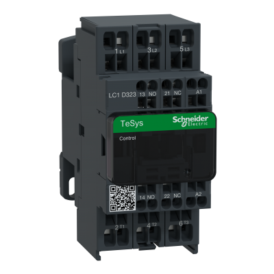 Stycznik mocy I= 32A AC-3 styki pom. 1NC+1NO nap. cewki 24 V AC LC1D323B7 SCHNEIDER (LC1D323B7)