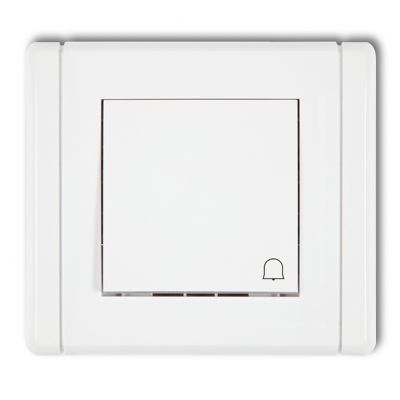 KARLIK FLEXI Przycisk zwierny /dzwonek/ biały FWP-4 (FWP-4)