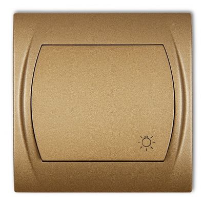 KARLIK LOGO Przycisk zwierny /światło/ złoty metalik 8LWP-5 (8LWP-5)