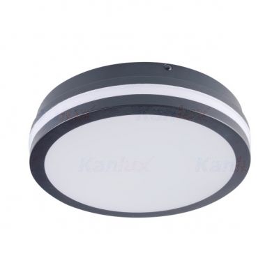 Plafoniera LED BENO N 18W NW-O-SE GR z czujnikiem ruchu 4000K barwa neutralna 1400lm IP54 Grafitowy 32948 KANLUX (32948)
