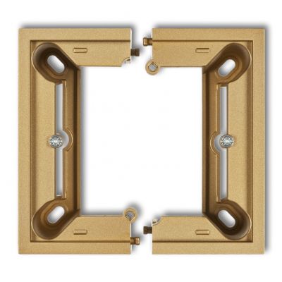 KARLIK DECO / MINI Puszka natynkowa pojedyncza, składana DECO, MINI złoty 29DPU-1 (29DPU-1)