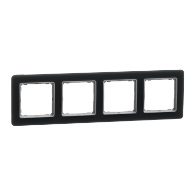 Sedna Design & Elements Ramka poczwórna szkło przydymione efekt szkła SDD362804 SCHNEIDER (SDD362804)