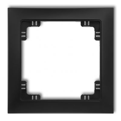 KARLIK DECO Ramka pojedyncza z tworzywa DECO Soft czarny mat 12DRSO-1 (12DRSO-1)