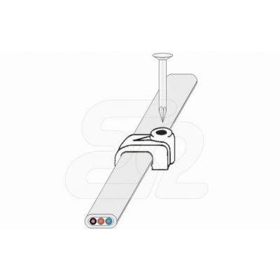 UGP 8X5 (100 szt./opak.) UCHWYT DO PRZEWODÓW E01UI-01040200501 ERGOM (E01UI-01040200501)