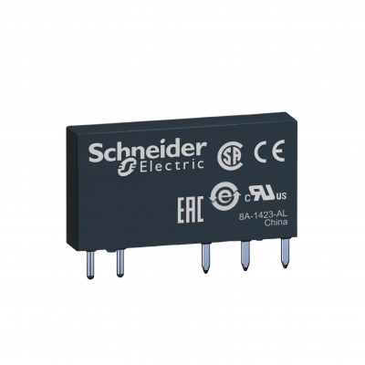 Zelio Relay Przekaźnik interfejsowy płaski wtykowy 1C/O 6A 12V DC RSL1AB4JD SCHNEIDER (RSL1AB4JD)