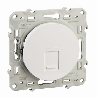 Odace gniazdo komputerowe RJ45 kat.5 UTP DIY biały S52D471 SCHNEIDER (S52D471)