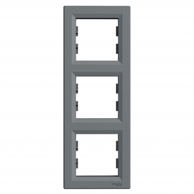 Asfora ramka potrójna 3-krotna pionowa stal EPH5810362 SCHNEIDER (EPH5810362)