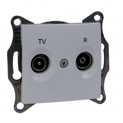 Sedna gniazdo antenowe R+TV końcowe 1dB biały SDN3301621 SCHNEIDER (SDN3301621)