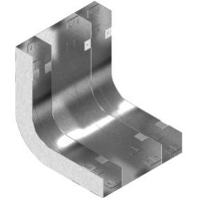 Łuk kanału trzytorowy 190x38mm Grubość 1,00 mm LKt190H38 531719 BAKS (531719)