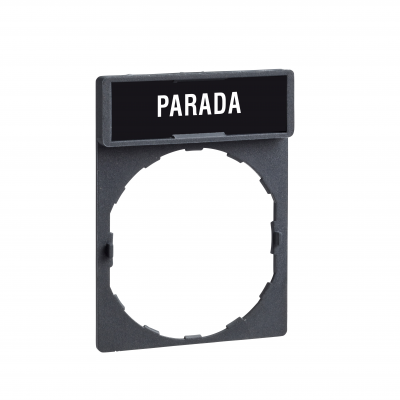 Harmony XB4 Ramka 30X40mm do mocowania etykiet o wymiarach 8X27mm /PARADA/ ZBY2404 SCHNEIDER (ZBY2404)