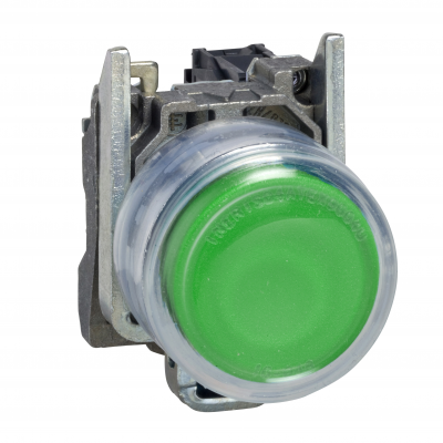 Harmony XB4 Przycisk okapturzony zielony metalowy XB4BP31 SCHNEIDER (XB4BP31)