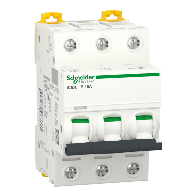 Wyłącznik nadprądowy Acti9 iC60L 3P B16A A9F93316 SCHNEIDER (A9F93316)
