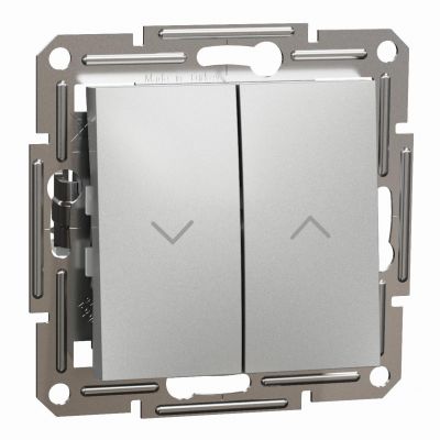 Asfora przycisk żaluzjowy zwierny bez ramki aluminium EPH1300161 SCHNEIDER (EPH1300161)