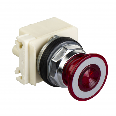 PRZYCISK GRZYB.PODŚ.LED 120V o41 CZERWON 9001KR9P38LRR SCHNEIDER (9001KR9P38LRR)
