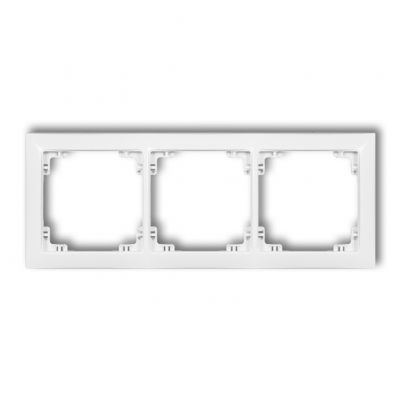 KARLIK DECO Ramka potrójna z tworzywa DECO Soft biały mat 25DRSO-3 (25DRSO-3)