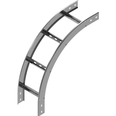 Łuk pionowy zewnętrzny drabiny 300x60mm Grubość 2.0 mm LPDZC300H60N 469130 BAKS (469130)