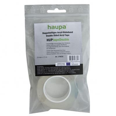 Akrylowa taśma klejąca dwustronna HUPtapeDouble 19 mm x 1,5 m 170232 HAUPA (170232)