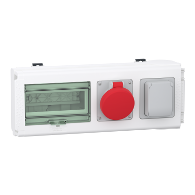 Canalis KN kaseta odpływowa 2 gniazda DIN 3L+N+PE 8 modułów 18mm 32A KNB32CP15D SCHNEIDER (KNB32CP15D)