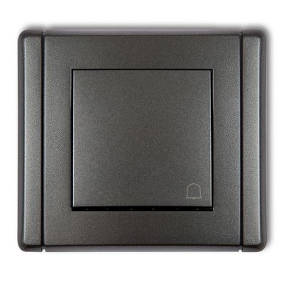 KARLIK FLEXI Przycisk zwierny /dzwonek/ grafitowy 11FWP-4 (11FWP-4)