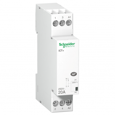 Stycznik modułowy Acti9 iCT50+20-10-230 20A 1Z 50Hz 230 VAC A9C15030 SCHNEIDER (A9C15030)
