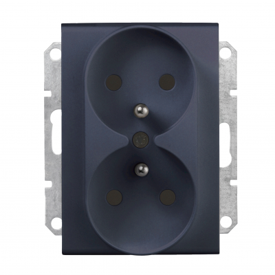 Sedna gniazdo podwójne z/u do systemu ramkowego grafit SDN2800970 SCHNEIDER (SDN2800970)