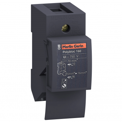 Rozdzielnice PrismaSet blok rozdzielczy Polybloc 160A 1P LVS04031 SCHNEIDER (LVS04031)