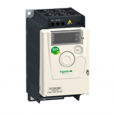 Przemiennik częstotliwości ATV12 1 fazowe 100/120VAC 50/60Hz 0.18kW 1.4A IP20 ATV12H018F1 SCHNEIDER (ATV12H018F1)