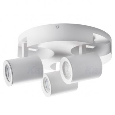Oprawa ścienno-sufitowa potrójna LAURIN EL-3O W GU10 Biały  29126 KANLUX (29126)
