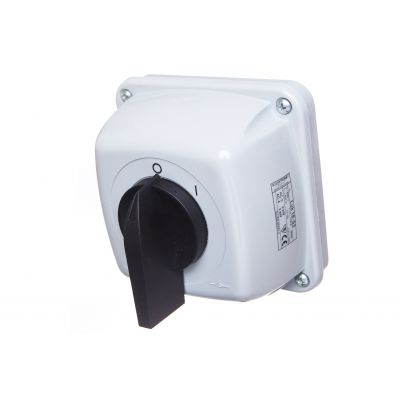 Łącznik krzywkowy 0-1 1P 16A IP44 Łuk 16-53 w obudowie 921653 ELEKTROMET (921653)