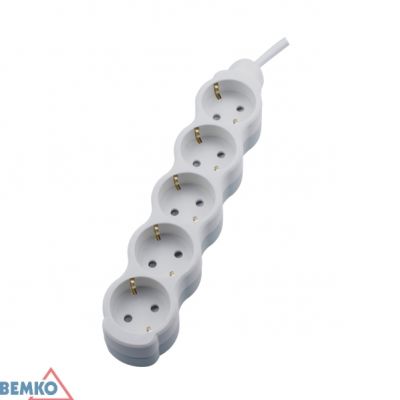 PRZEDŁUŻACZ NA SCHUKO 5X 2P+Z 1.5MM X 1.5M BEMKO (B06-NB5GS1M)