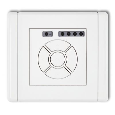 KARLIK FLEXI Elektroniczny sterownik roletowy (sterowanie lokalne i pilotem, sterowanie strefą) biały FSR-3 (FSR-3)