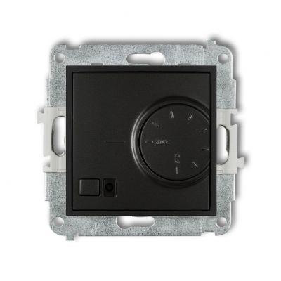 KARLIK MINI Elektroniczny regulator temperatury z czujnikiem podpodłogowym czarny mat 12MRT-1 (12MRT-1)