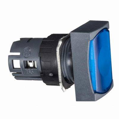 Harmony XB6 Przycisk płaski niebieski z samopowrotem LED plastikowy prostokątny ZB6DW6 SCHNEIDER (ZB6DW6)