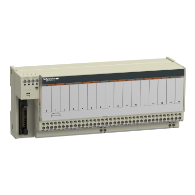 Modicon ABE7 podbaza do elektromechanicznych przekaźników 16 kanałów przekaźnik 10mm ABE7R16T210 SCHNEIDER (ABE7R16T210)