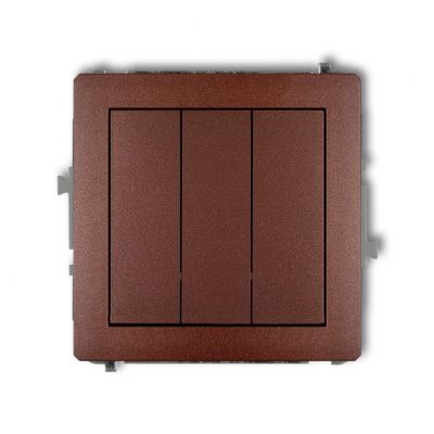 KARLIK DECO Łącznik potrójny brązowy metalik 9DWP-7 (9DWP-7)