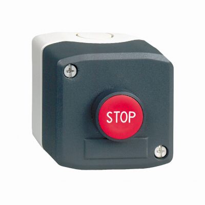 Harmony XALD Stacja sterująca ciemnoszara czerwony przycisk fi22 z samopowrotem Stop 1R XALD114 SCHNEIDER (XALD114)