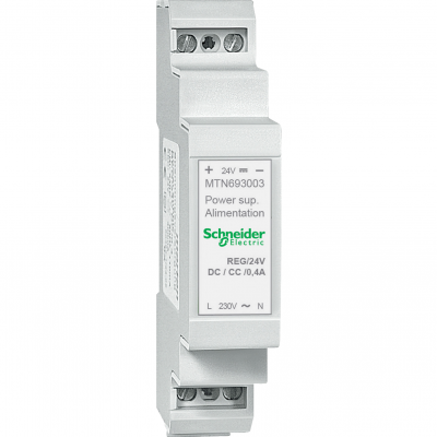 KNX zasilacz REG 24 V DC 0,4 A 10 W jasnoszary MTN693003 SCHNEIDER (MTN693003)